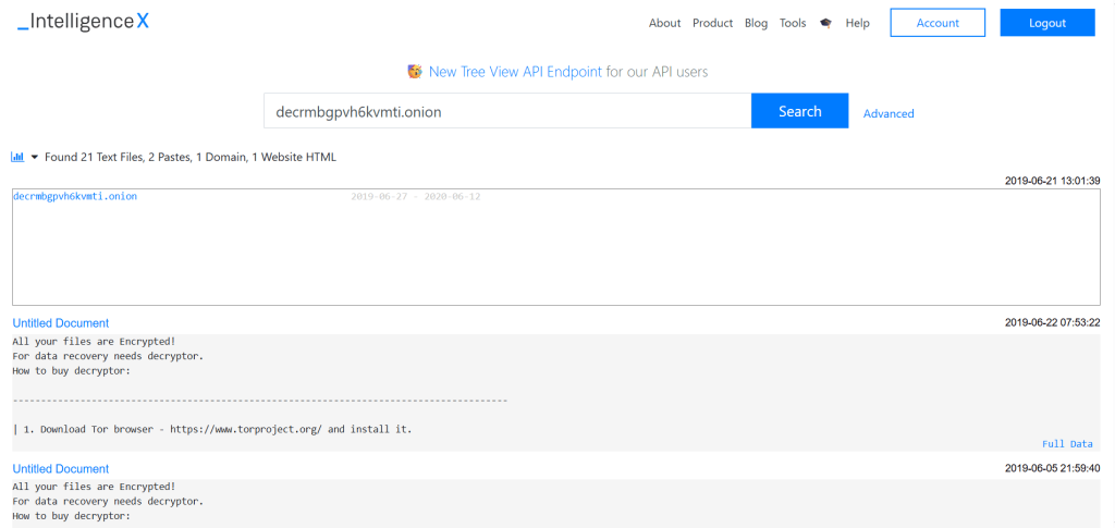 Intelligence X OSINT tool