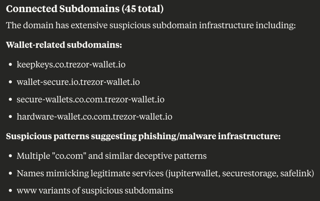 Screenshot of Claude with WhoisXML API MCP